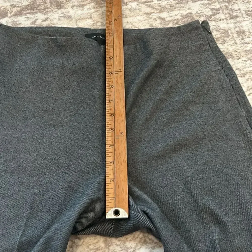 Ann Taylor wide leg cropped pants Women's Gray size 6_5